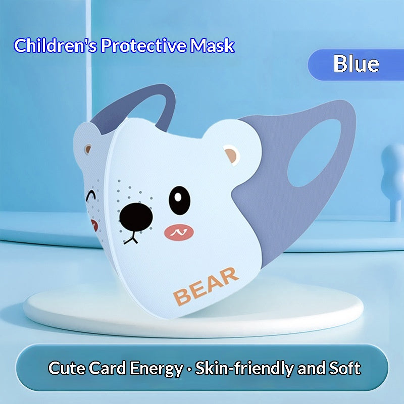 Mignon dessin animé enfants soleil-protection unisexe été UV-proof respirant masque visage