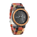 Montres en bois et montres Quartz affichage de la date