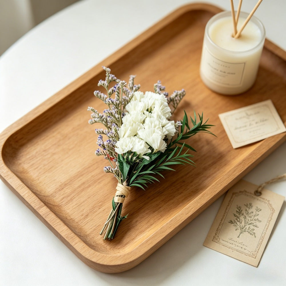 6 Mini Bouquets de fleurs séchées