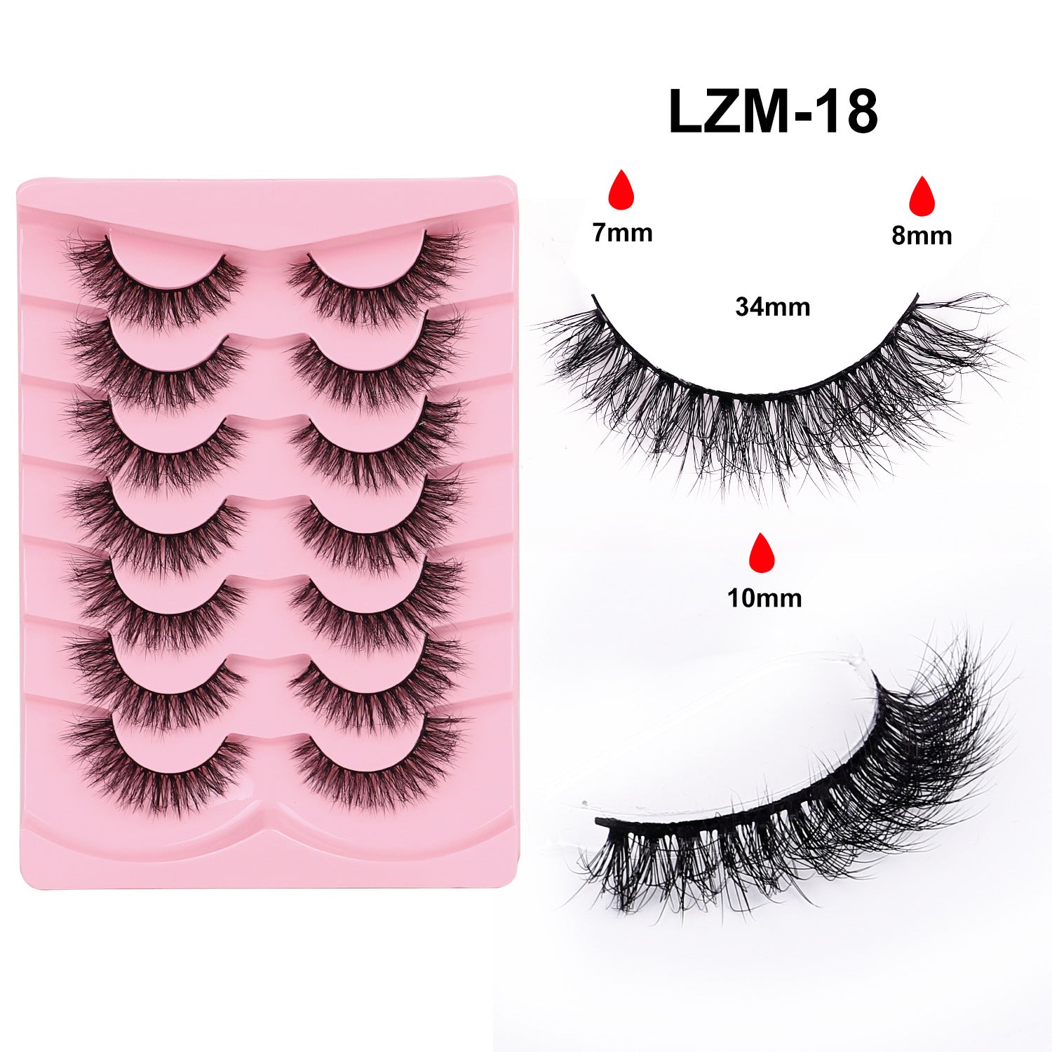 Faux cils 3D pour un épais