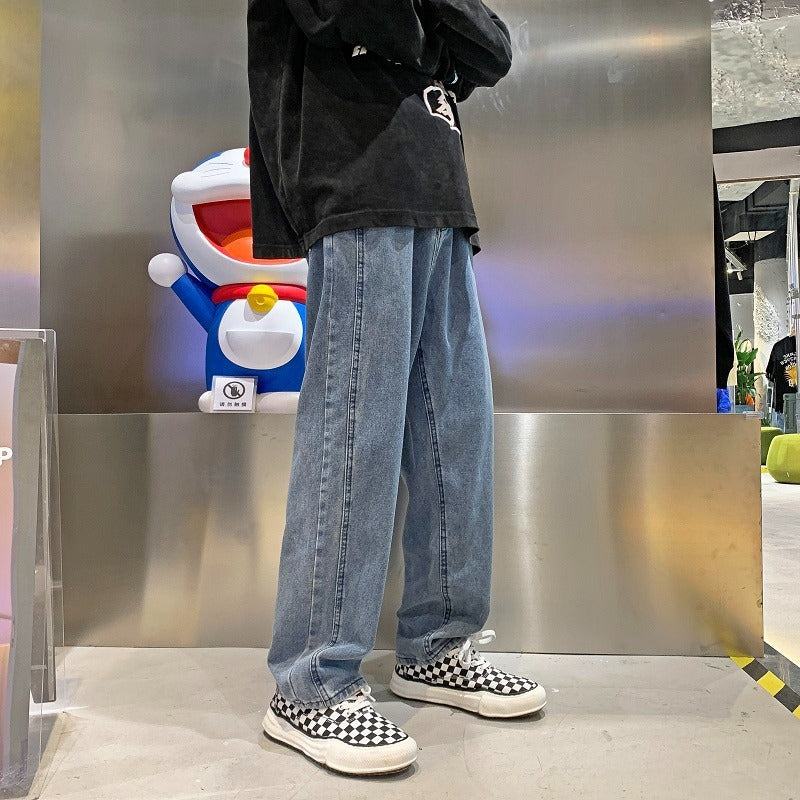 Jeans en Denim Lavés pour le printemps et l'automne