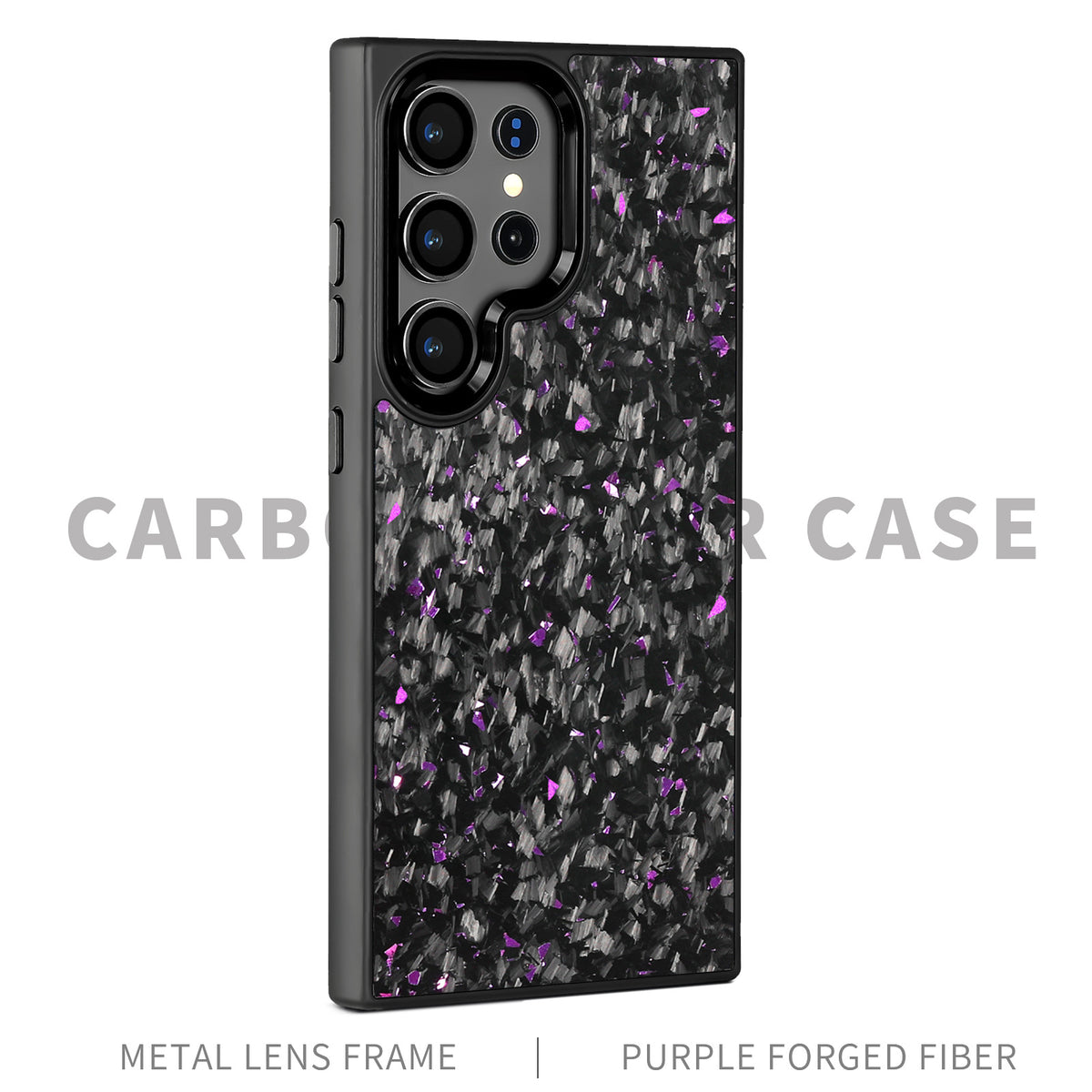 Boîtier de téléphone en fibre de carbone magnétique