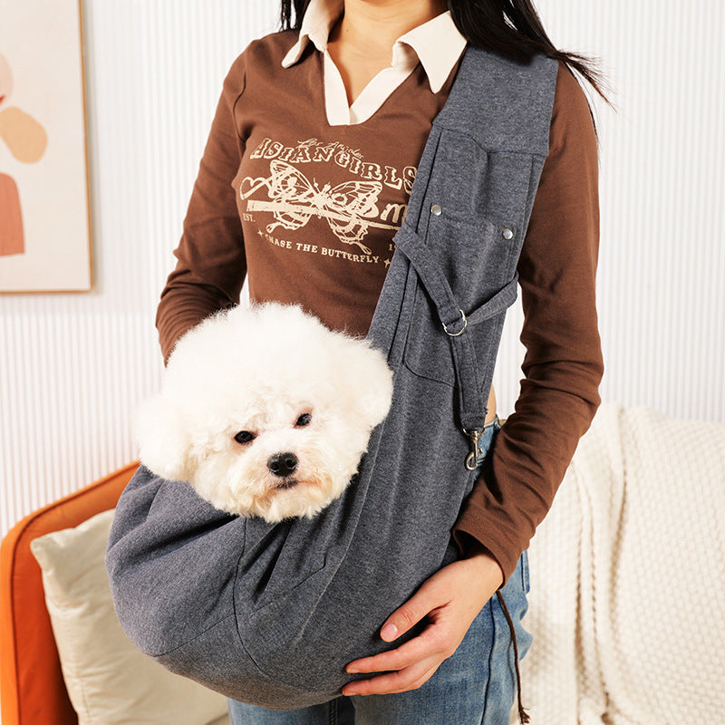 Polyester Pet Crossbody Sac avec poches