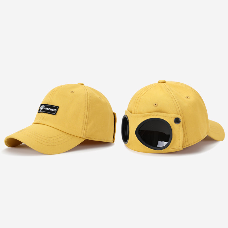 Lunettes de soleil tendance style coréen homme Chapeau pilote