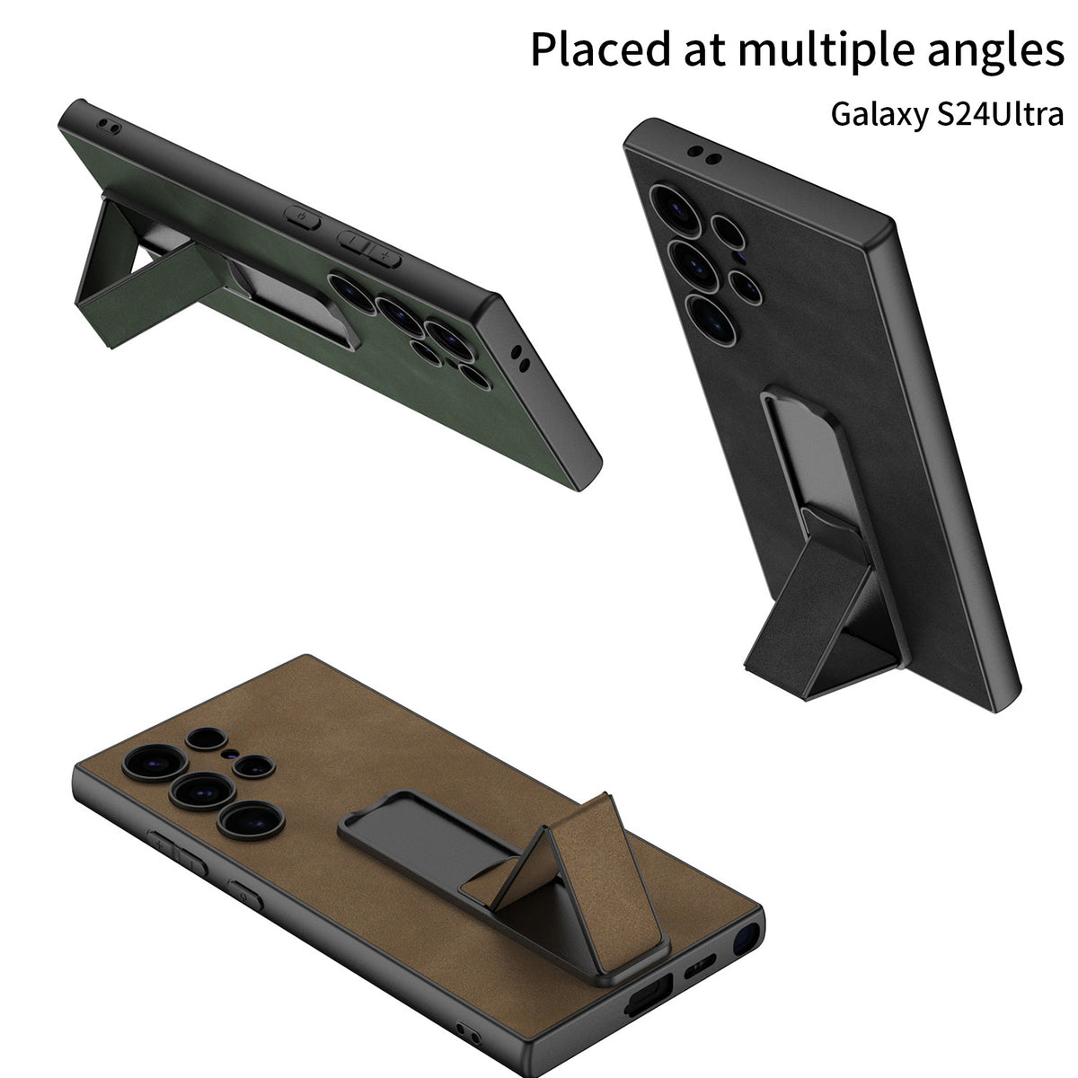 Coque de téléphone pliant S24ultra Étui dur résistant à la chute S24plus