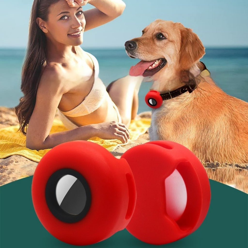 Applicable à la housse de protection du collier de traqueur de silicone AirTag