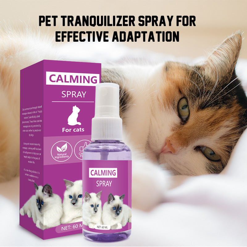 Vaporisateur apaisant et calmant pour animaux de compagnie