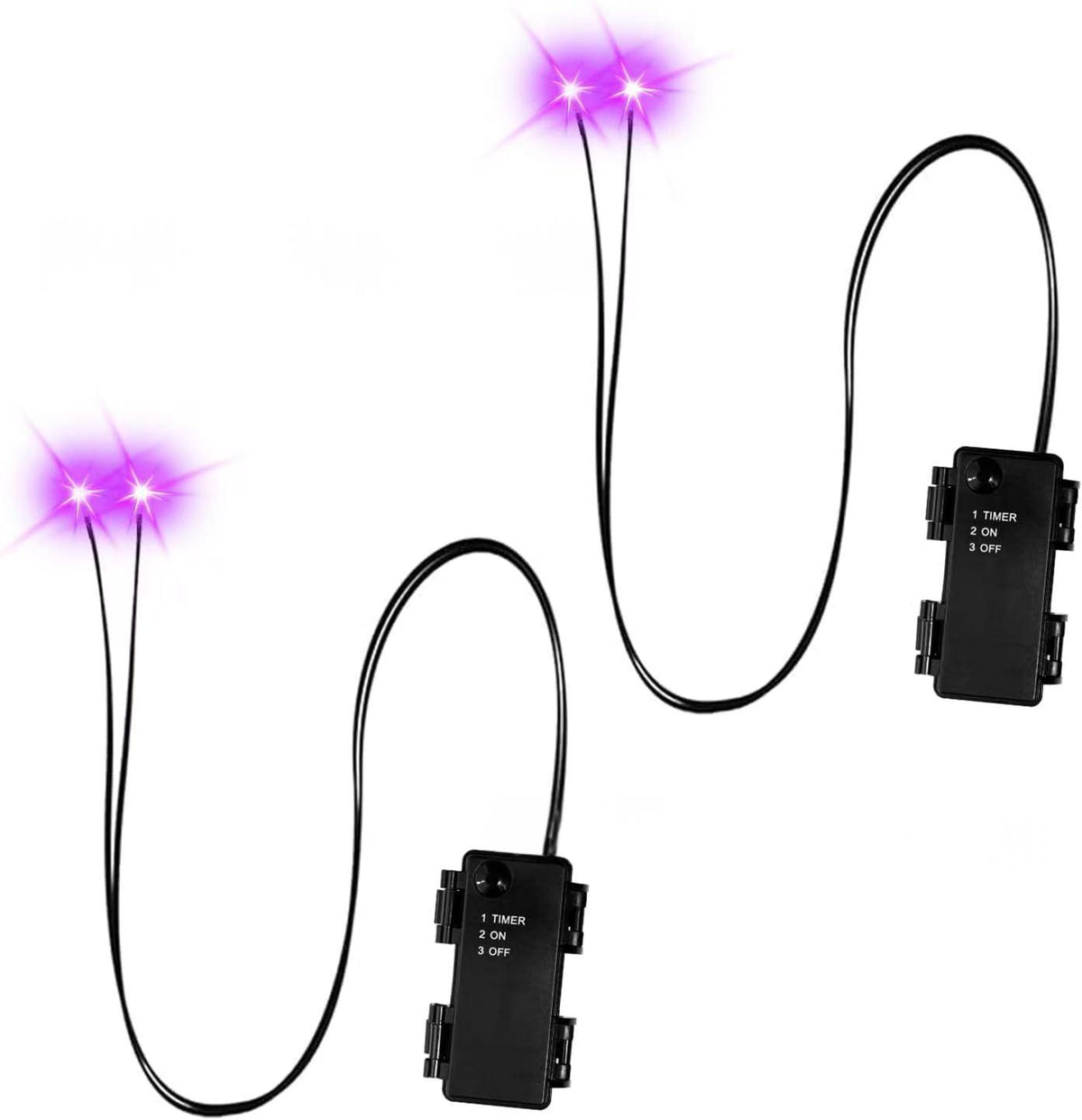 Boîte à batterie extérieure avec bande LED et minuterie