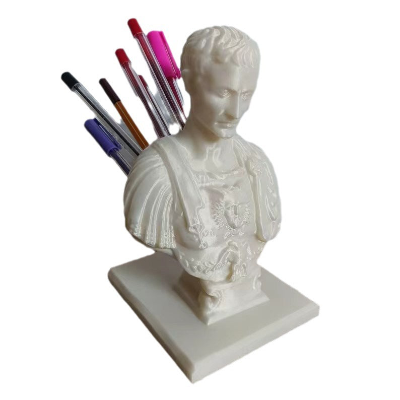 Porte-stylo Statue Porte-stylo de stockage Idées de modélisation Porte-stylo
