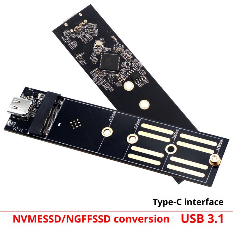 M2 NVMe vers USB 31 Type C Externe NGFFPCIe Dual Protocol Adaptateur de disque à l'état solide Pour Mot