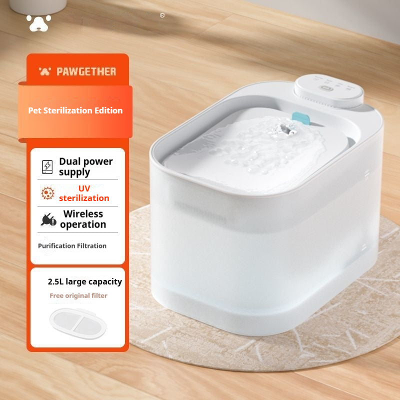 Pet Small To Big Cat Unplugged Pet Water Apparatus