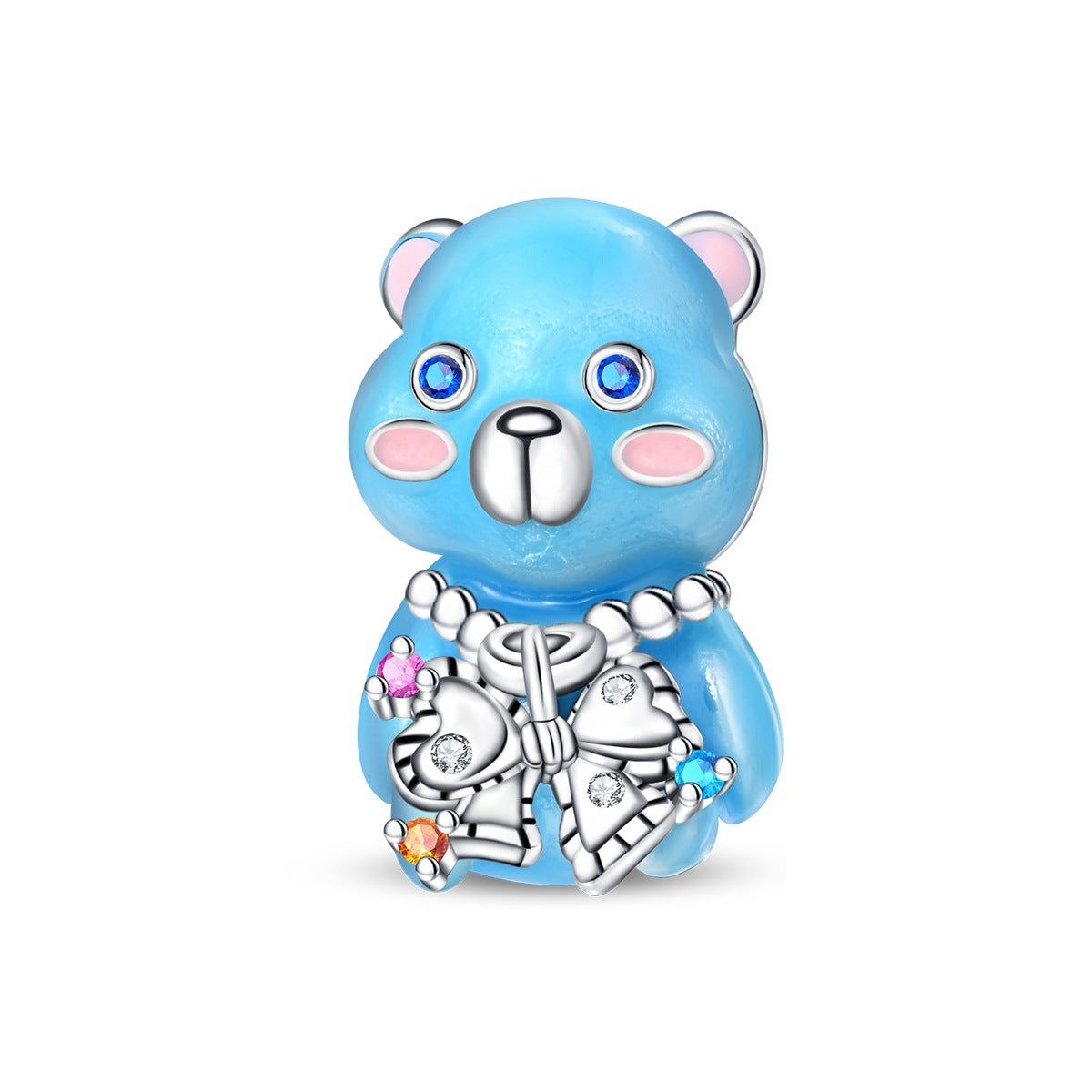 Bracelet pendentif bricolage avec un petit ours mignon