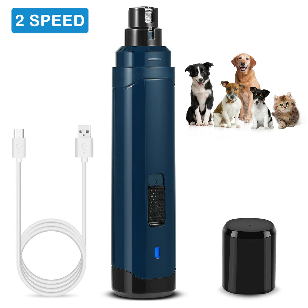 1Pc Poignard à ongles de chien 2 vitesses silencieux USB Rechargeable Pet Poignard professionnel Nai
