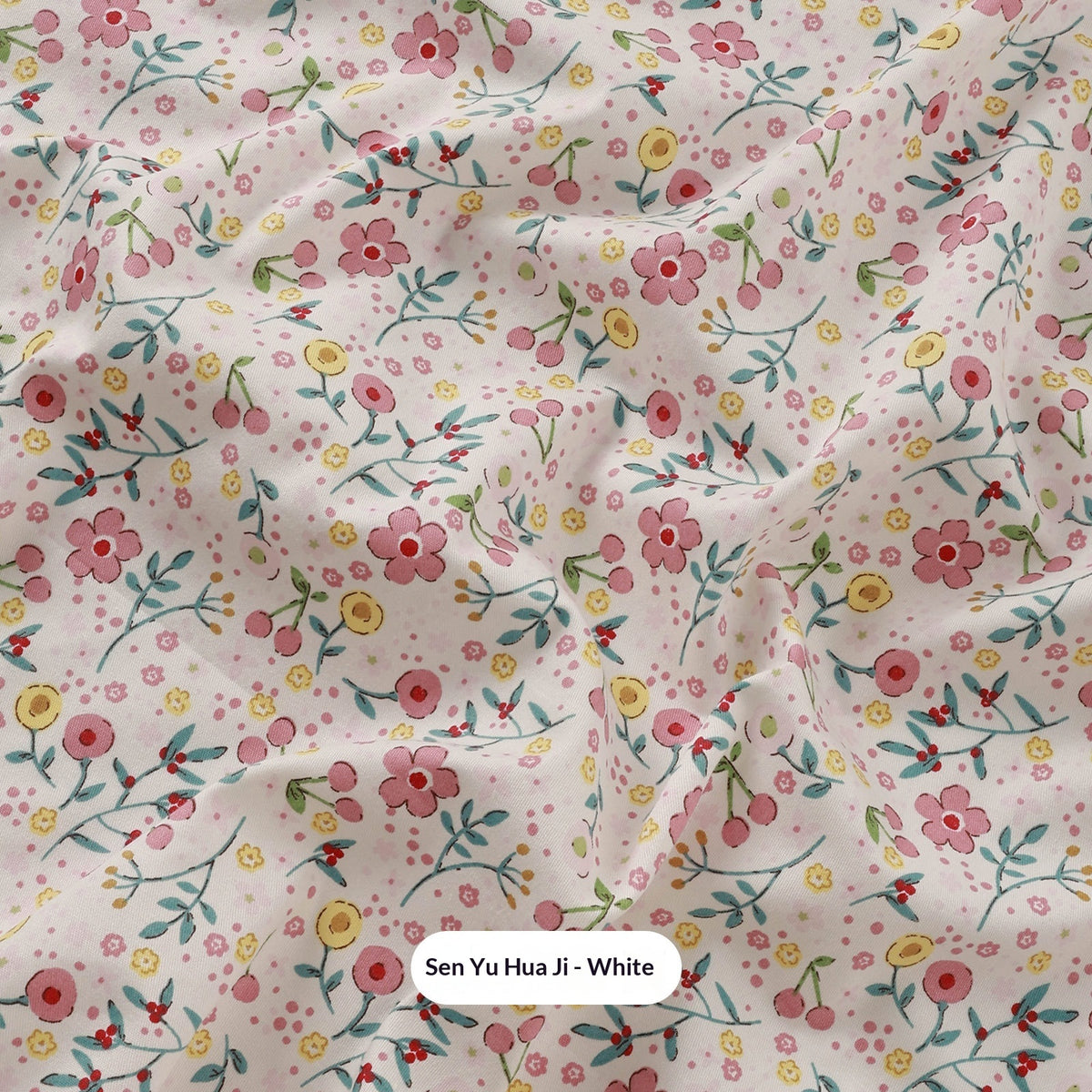 Tissu de coton fait main de style pastoral