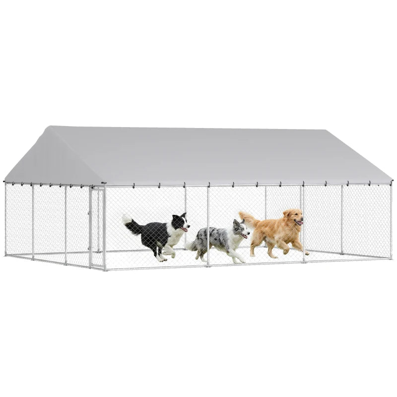 Kennel de chien extérieur robuste avec toit imperméable