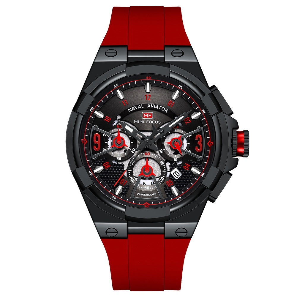 Montre de surface en quartz flottante étanche Casual