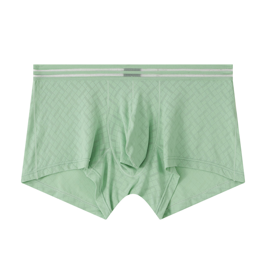 Slip de boxeur en silk glacé homme respirant et frais pour le sport