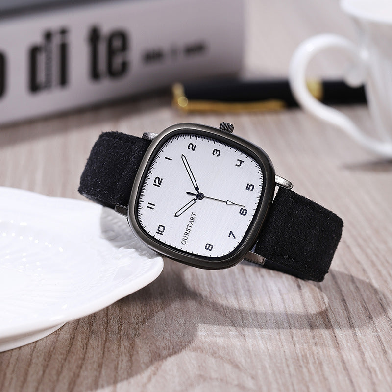 Montre étudiante Casual Digital Exam Quartz Suede Belt