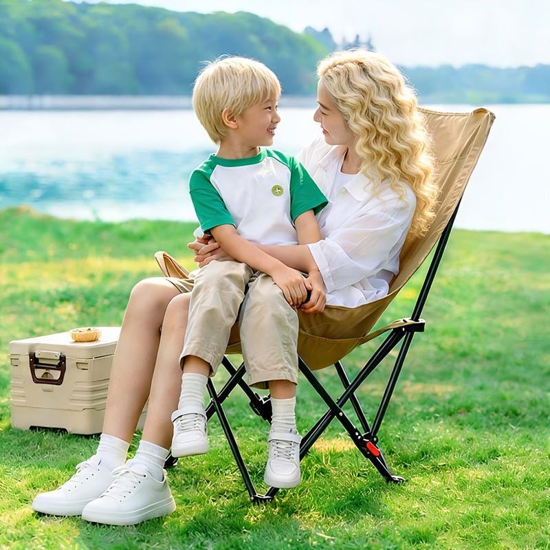 Chaise pliable de camping pliable avec repose-pieds amovible