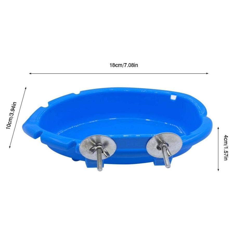 Baignoire multifonctionnelle pour oiseaux