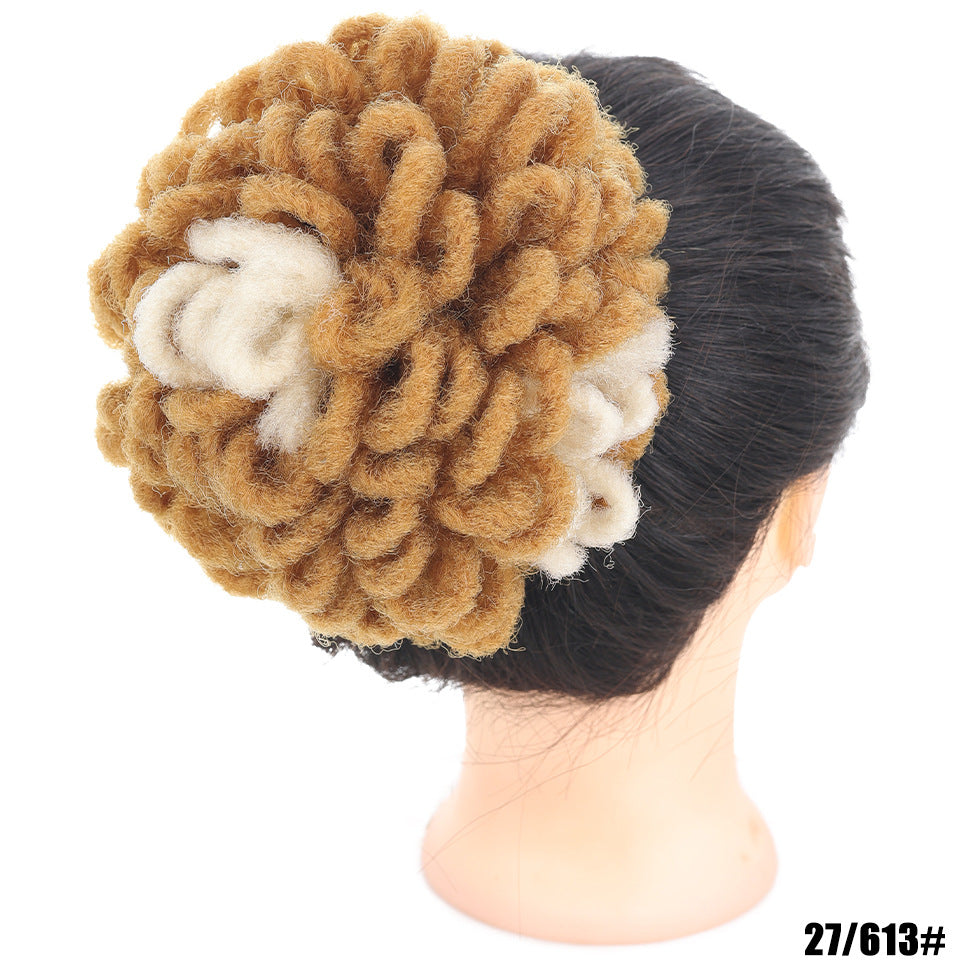 Sac à Cheveux Africain Bun Drawstring Dreadlocks Sac à Cheveux afro