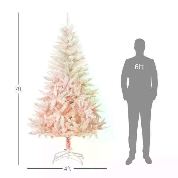 Arbre de Noël rose 7ft