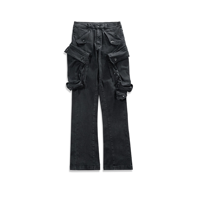 High Street Lavé et déchiré multi-poches Harem Shell Pantalons hommes