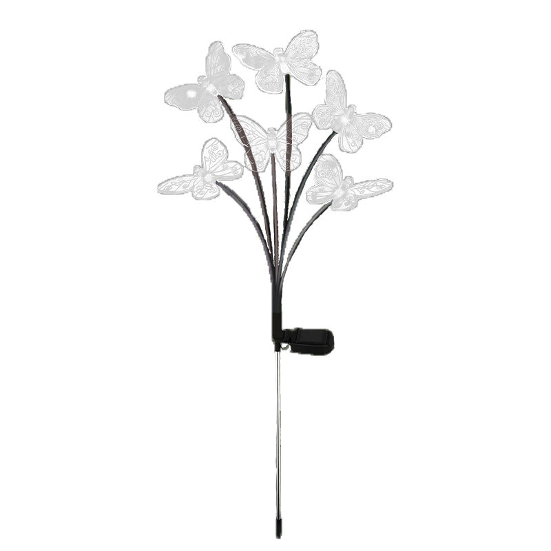 Lampe solaire à papillon extérieur