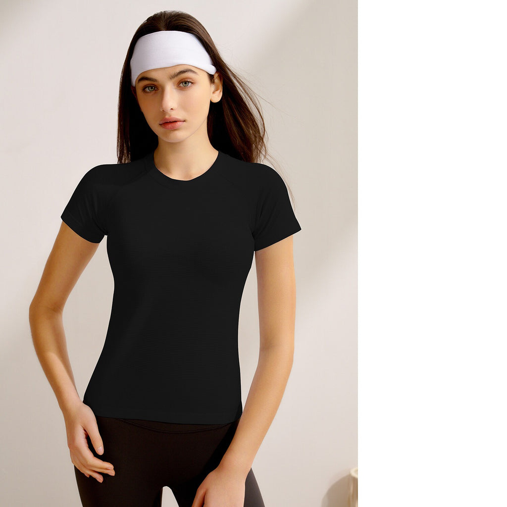 Top de yoga à manches courtes pour femmes