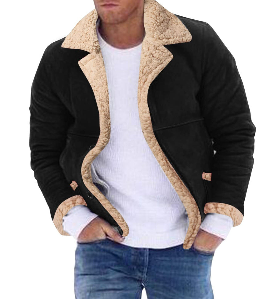 Veste rembourrée intégrée en fourrure pour homme de mode