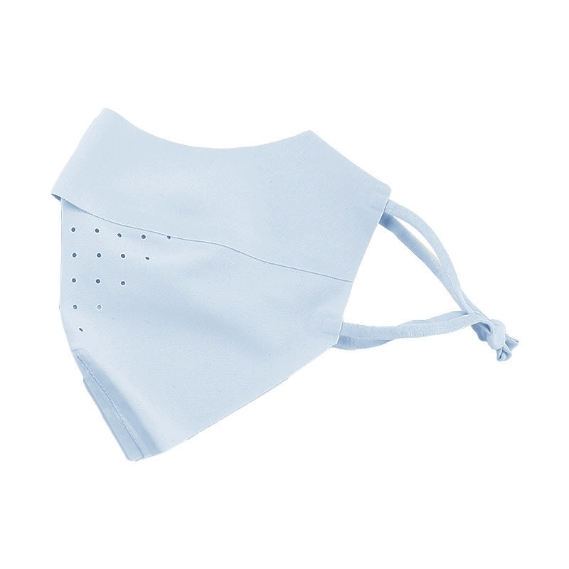Facekini Masque plein visage écran solaire Respirant mince soie glacée