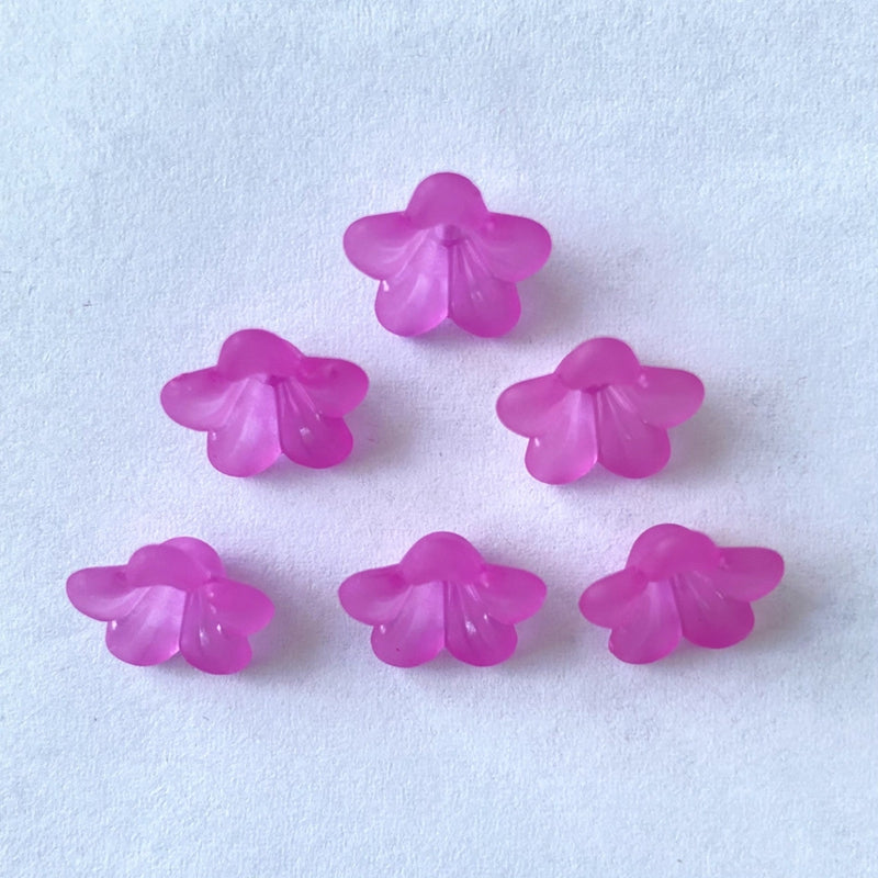 Perles 5-Petal Acrylique Matte