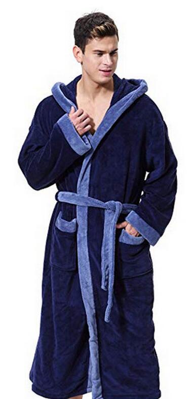 Men's patch pocket robe