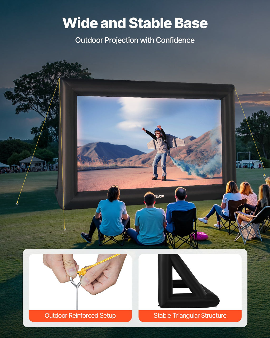 Écran de projecteur gonflable 20FT