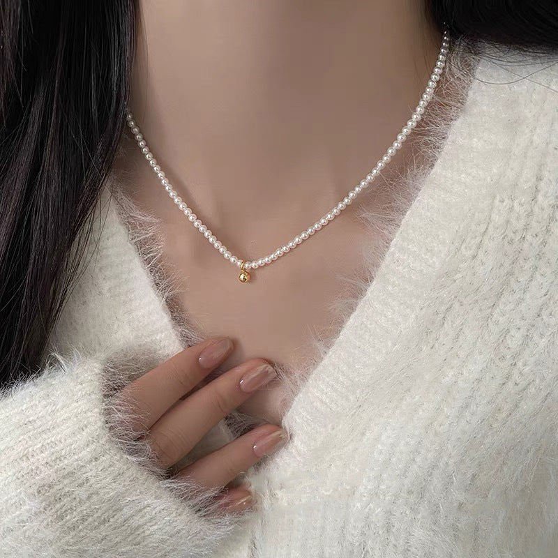 Niche Delicate Faux Pearl Collier Femmes Élégant Tempérament Haut de gamme Choker Sw
