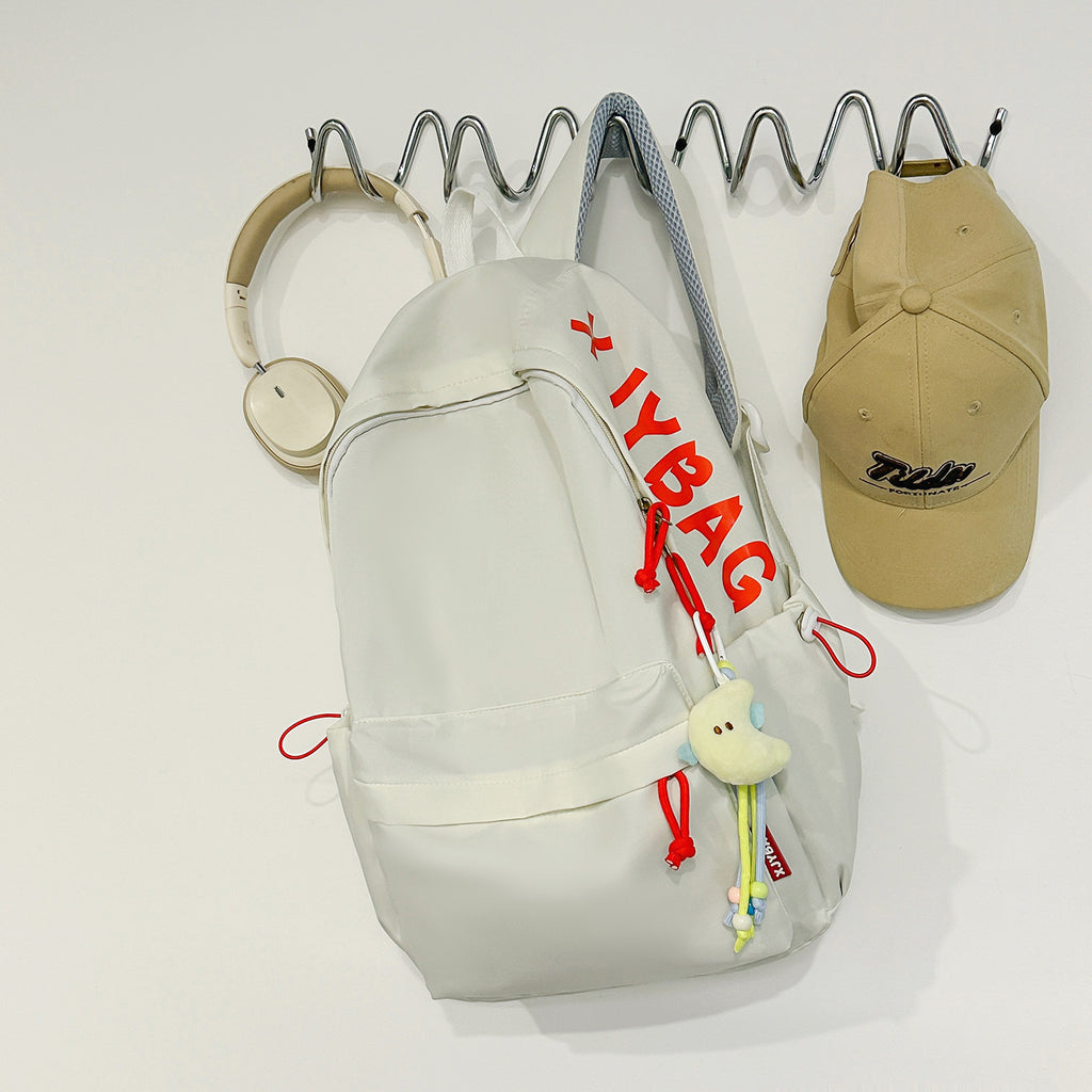 Sac à dos polyvalent occasionnel avec impression de lettre
