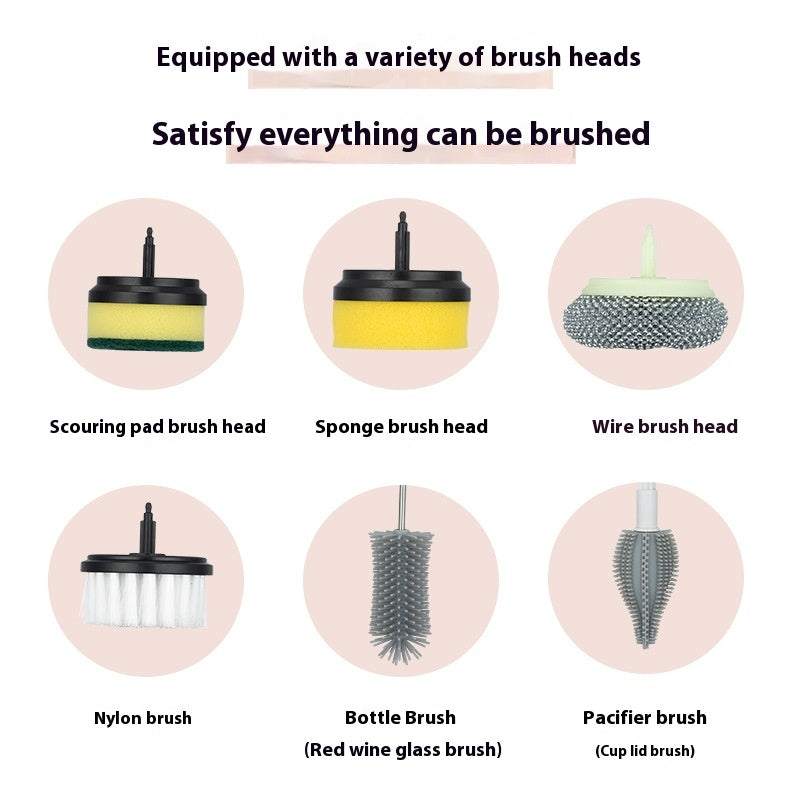 Brosse de nettoyage électrique multifonctionnelle pour les ménages