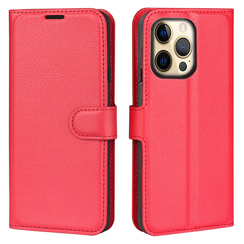 Flip carte fente Lychee modèle cas téléphone