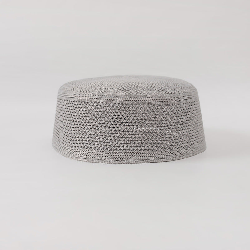 Chapeau ethnique musulman Cap culte Respirant Plat Chapeau de cérémonie