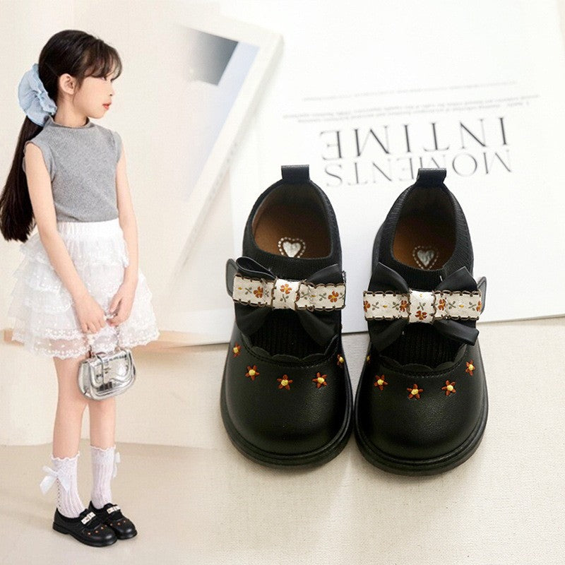Filles Bow Chaussures plates