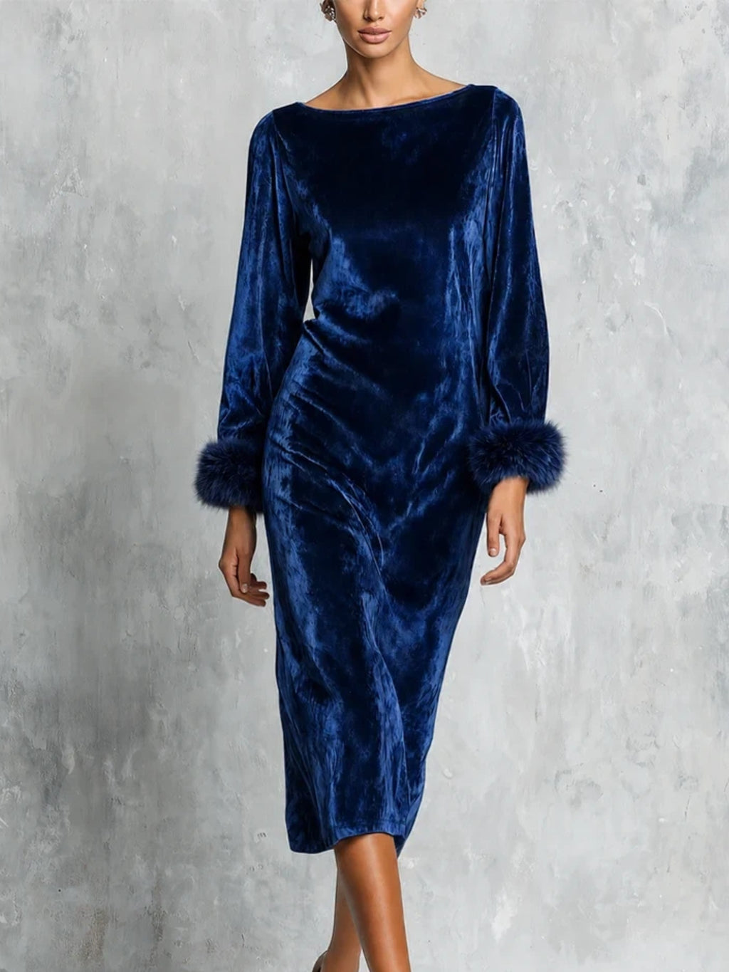 Robe de longue durée à manches longues pour femmes