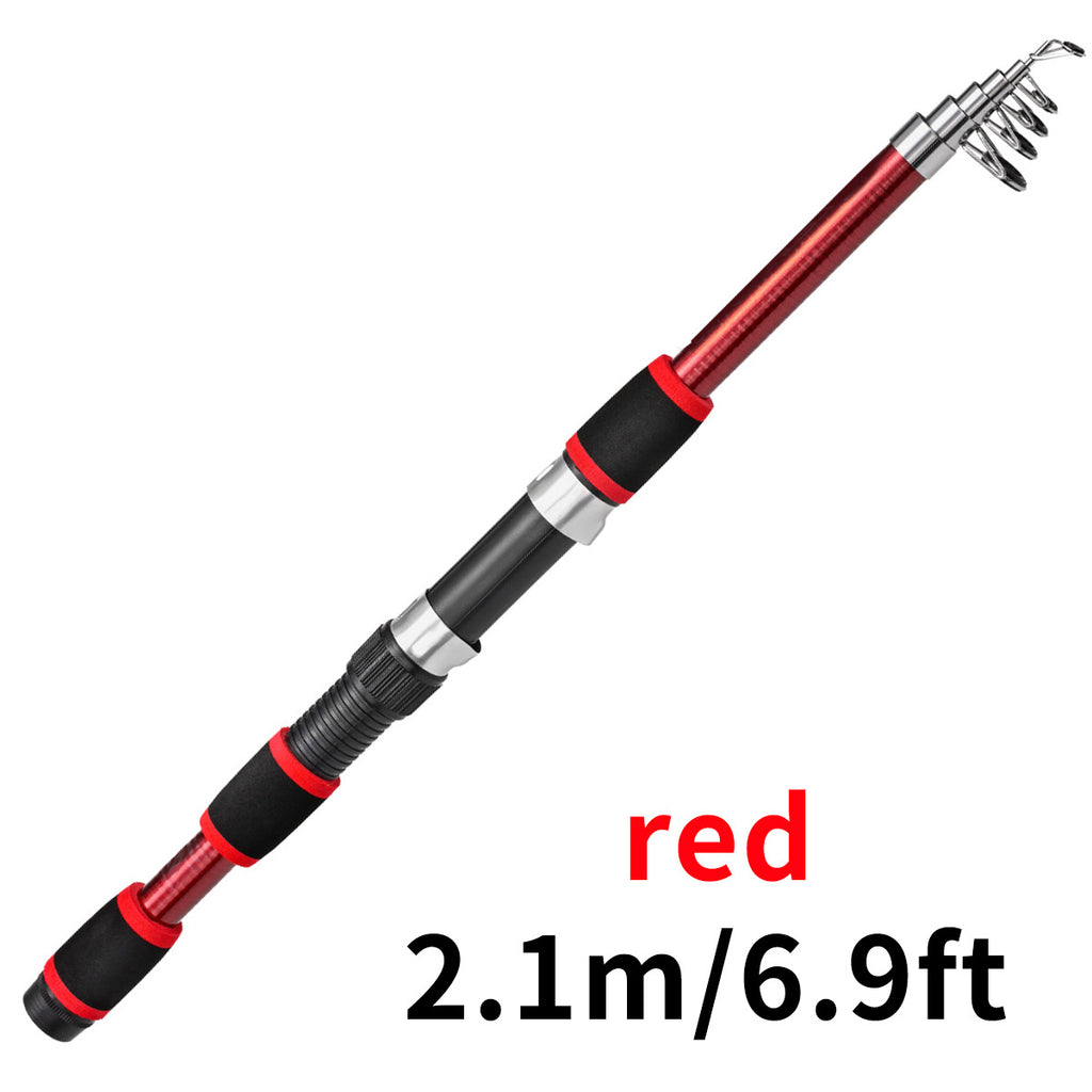 Tige télescopique de lure pour enfants Section courte en verre Acier Pack dur Snakehead Rod Lancer 18