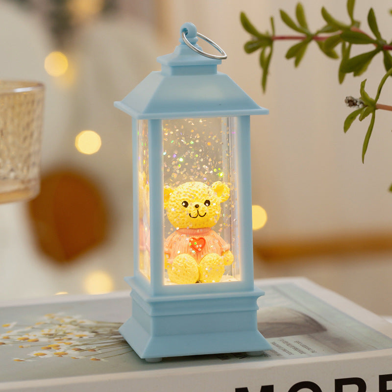 Creative LED injection d'eau Décorations romantiques Lampe de nuit cadeau de la Saint-Valentin pour fille