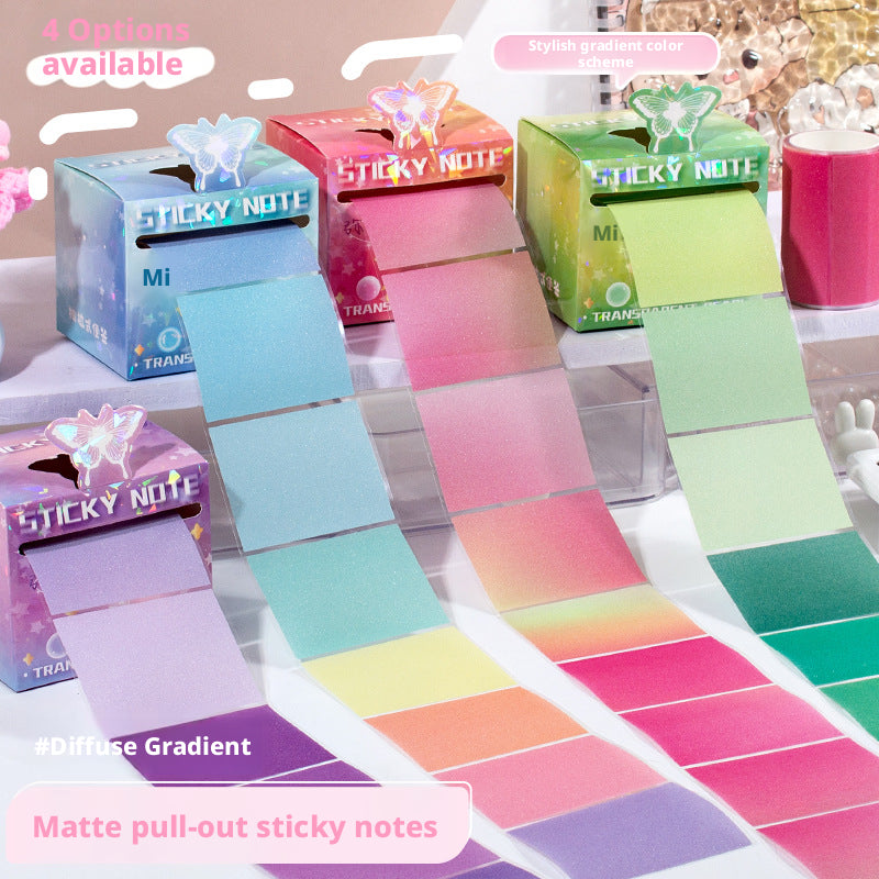Arc-en-ciel Gradient Post-it Notes-Random Couleur-matte animal-48 feuilles-1 rouleau
