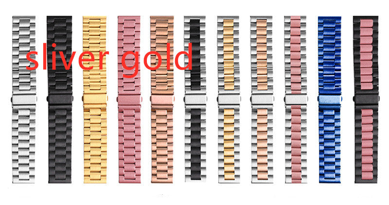 Montres en acier inoxydable Bracelet en métal à trois perles