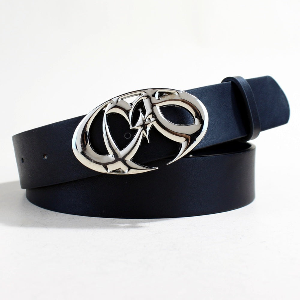 Tendance décontractée Boucle d'argent ceinture