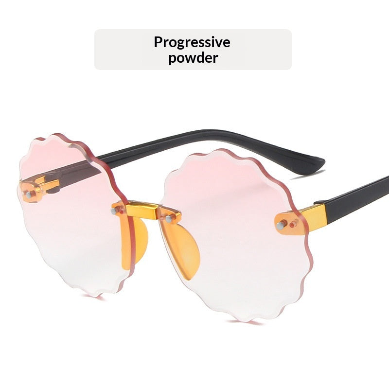 Lunettes de soleil rondes pour enfants sans cadre