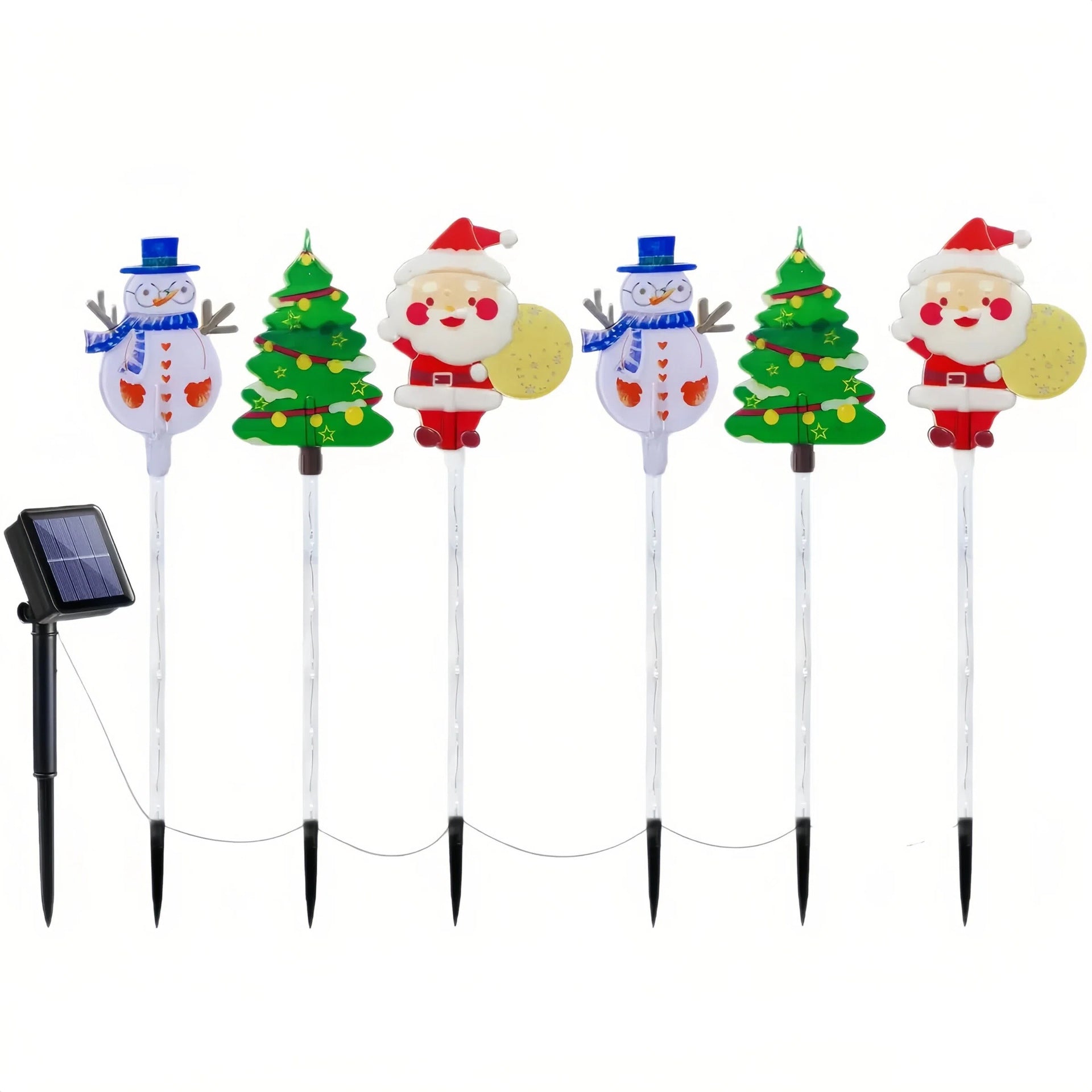 Luminaire de pelouse de Noël acrylique de l'atmosphère LED d'insertion au sol