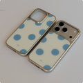 Boitier de téléphone en verre givré Retro Polka
