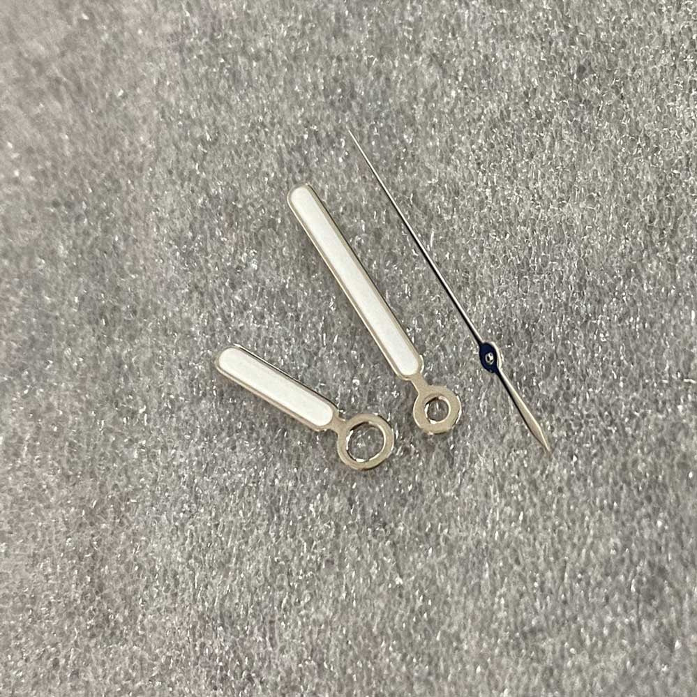 Accessoires de montre NH35 Pointer Argent Edge Blanc Convient pour l'assemblage NH35364R Automatique
